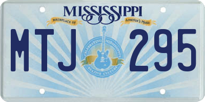 MS license plate MTJ295