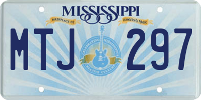 MS license plate MTJ297