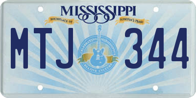 MS license plate MTJ344