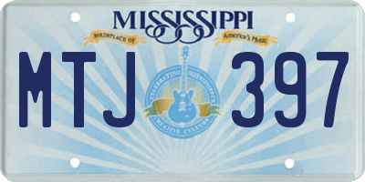 MS license plate MTJ397