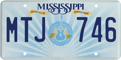 MS license plate MTJ746