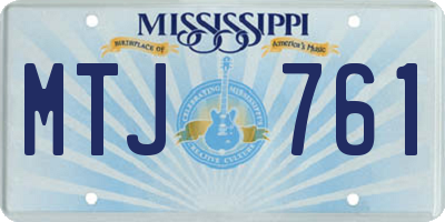 MS license plate MTJ761