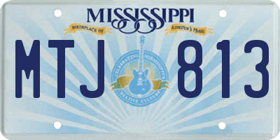 MS license plate MTJ813