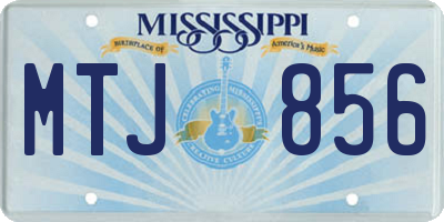 MS license plate MTJ856