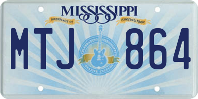 MS license plate MTJ864