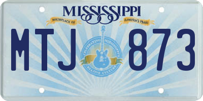 MS license plate MTJ873