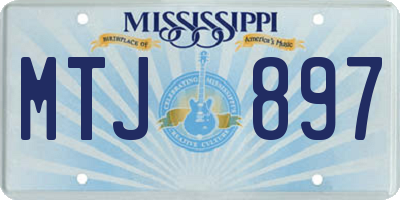 MS license plate MTJ897
