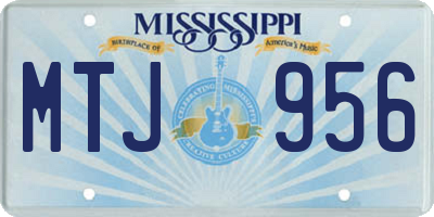 MS license plate MTJ956