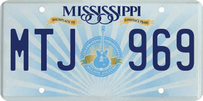 MS license plate MTJ969