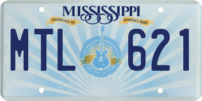 MS license plate MTL621