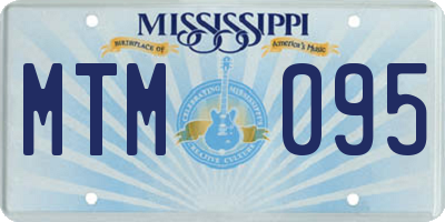 MS license plate MTM095