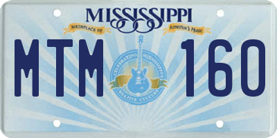 MS license plate MTM160
