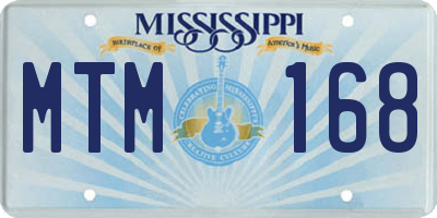 MS license plate MTM168