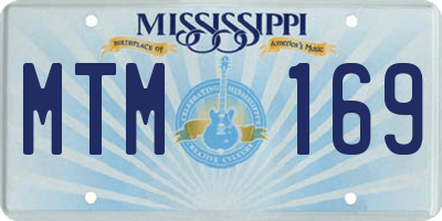 MS license plate MTM169