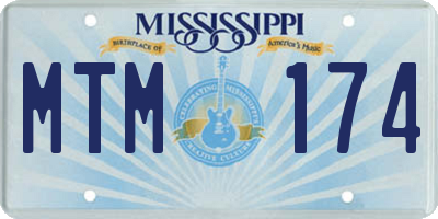 MS license plate MTM174