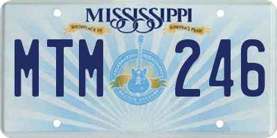 MS license plate MTM246