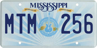 MS license plate MTM256