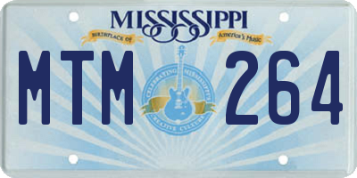 MS license plate MTM264