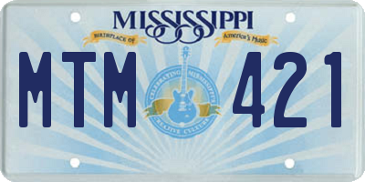 MS license plate MTM421