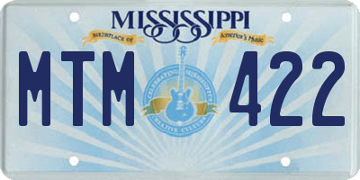 MS license plate MTM422