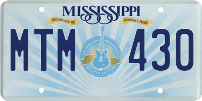 MS license plate MTM430