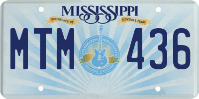 MS license plate MTM436