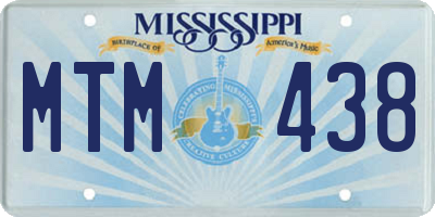 MS license plate MTM438