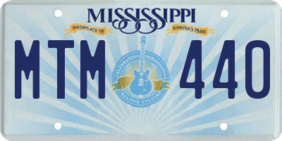 MS license plate MTM440