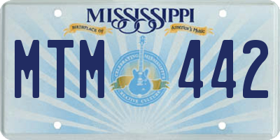 MS license plate MTM442