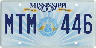 MS license plate MTM446