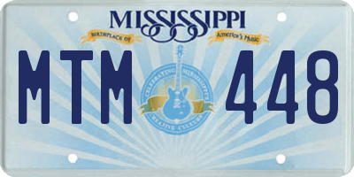 MS license plate MTM448