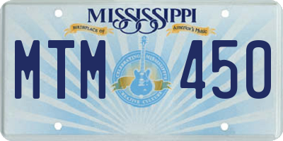 MS license plate MTM450