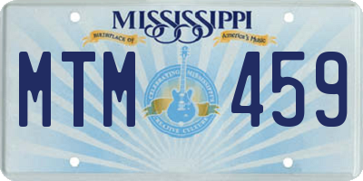 MS license plate MTM459