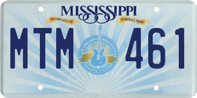 MS license plate MTM461