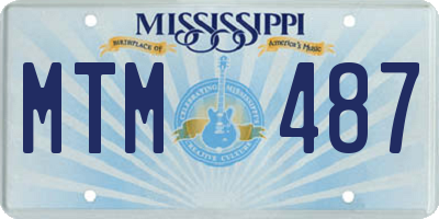 MS license plate MTM487
