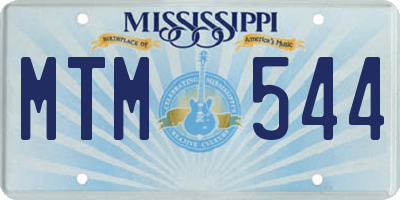 MS license plate MTM544