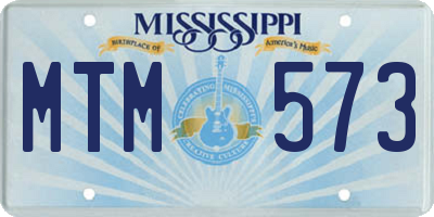MS license plate MTM573