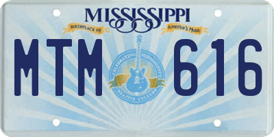 MS license plate MTM616