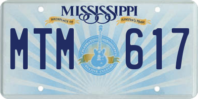 MS license plate MTM617
