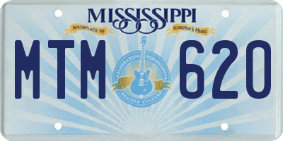 MS license plate MTM620