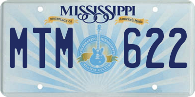 MS license plate MTM622