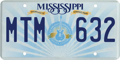 MS license plate MTM632