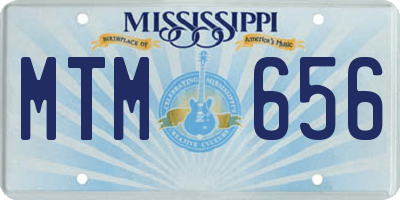 MS license plate MTM656