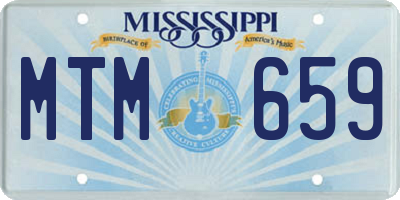 MS license plate MTM659