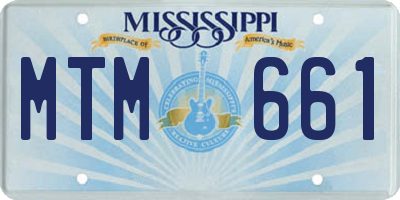 MS license plate MTM661