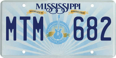 MS license plate MTM682