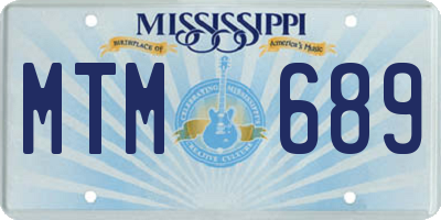 MS license plate MTM689
