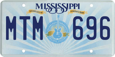 MS license plate MTM696