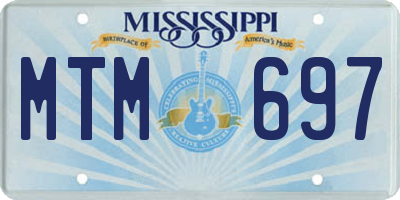 MS license plate MTM697