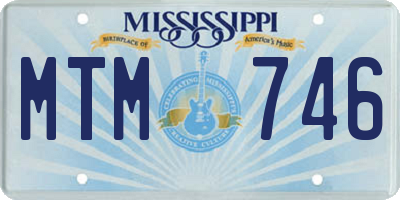 MS license plate MTM746